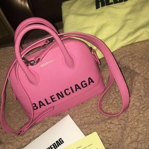 balenciaga ville pink